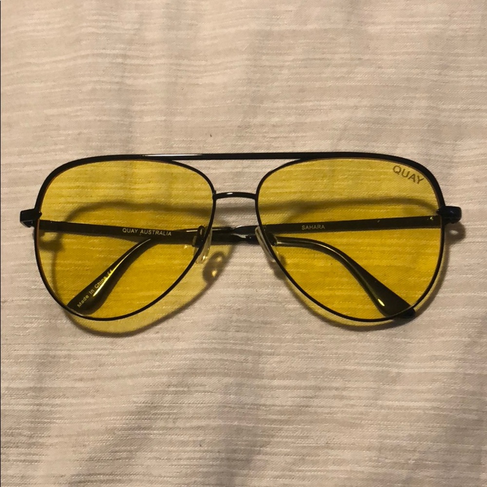 Quay Australia Yellow Sahara Sunglasses